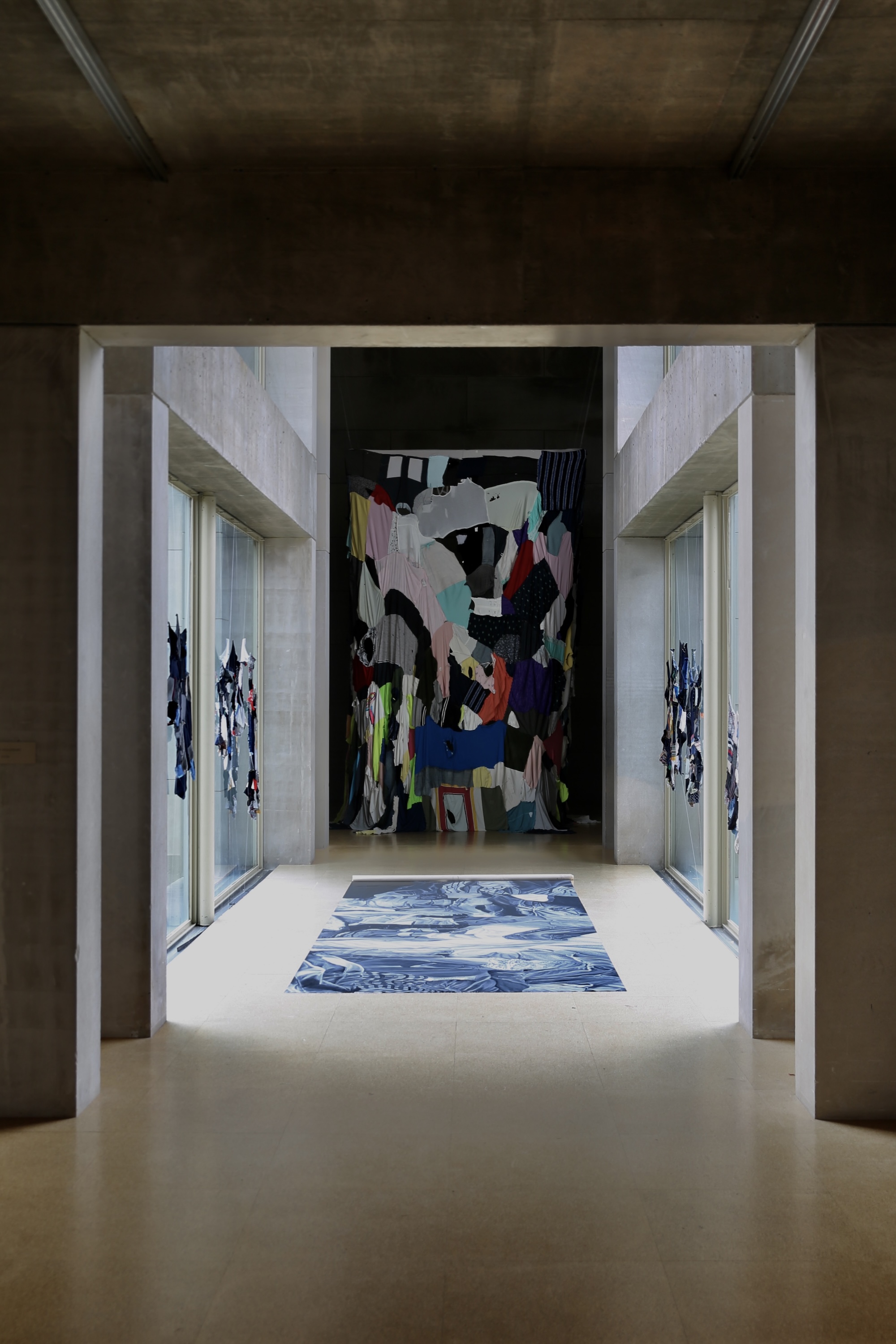 WZÓR installation — gallery hallway